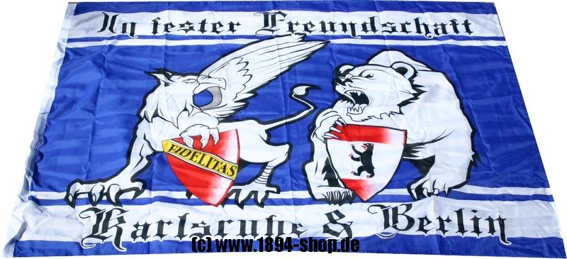 Fahne "Karlsruhe & Berlin"
