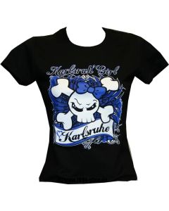 Girly-Shirt "Karlsruh` Girl" schwarz
