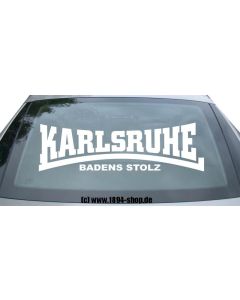 Heckscheibenaufkleber 5 "KA - Badens Stolz"