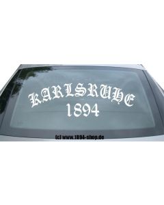 Heckscheibenaufkleber 6 "Karlsruhe - 1894" (Old)  