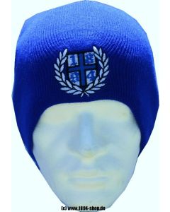Strickmütze "1894" Logo mit Kranz (blau)