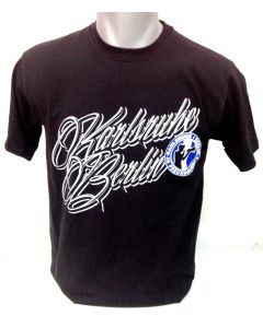 T-Shirt "Karlsruhe & Berlin" IN FREUNDSCHAFT schwarz