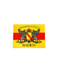 Aufkleber "Grossherzogthum Baden" (eckig)