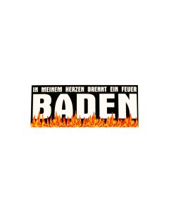 Aufkleber "In meinem Herzen brennt ein Feuer - Baden"