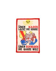Aufnäher "Über Baden lacht die Sonne..." (eckig) 