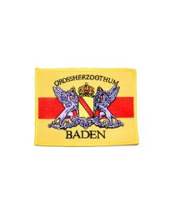 Aufnäher "Grossherzogthum Baden" (eckig)