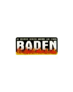 Pin "In meinem Herzen brennt ein Feuer" (groß)