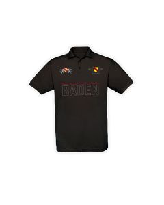 Polo-Shirt "Baden - Meine Heimat, da bin ich daheim" bestickt + bedruckt