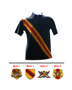 Polo-Shirt "Baden" schwarz (Modell 1)