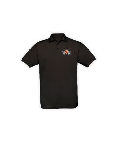 Polo-Shirt "Baden" bestickt (schwarz) 