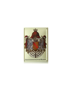 Blechkarte "Grossherzogtum Baden" klein