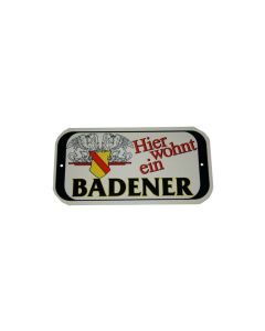 Türschild "Hier wohnt ein Badener"