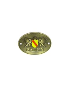 Türschild "Baden" oval
