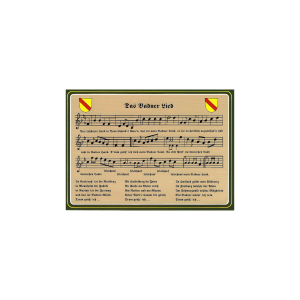 Postkarte "Das Badner Lied 4" (beige)