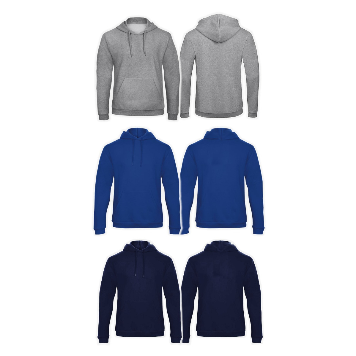 Kapuzen Sweat-Shirt (Vorderseite und Rückseite)