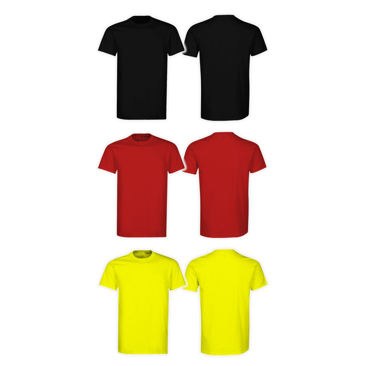 T-Shirt (Vorderseite und Rückseite)