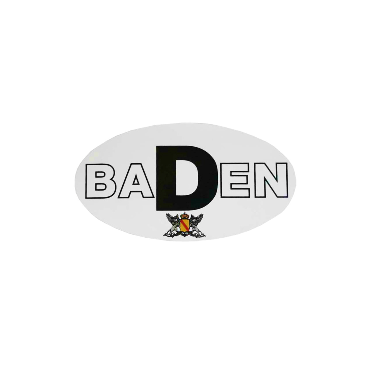 Aufkleber "BaDen" (oval)
