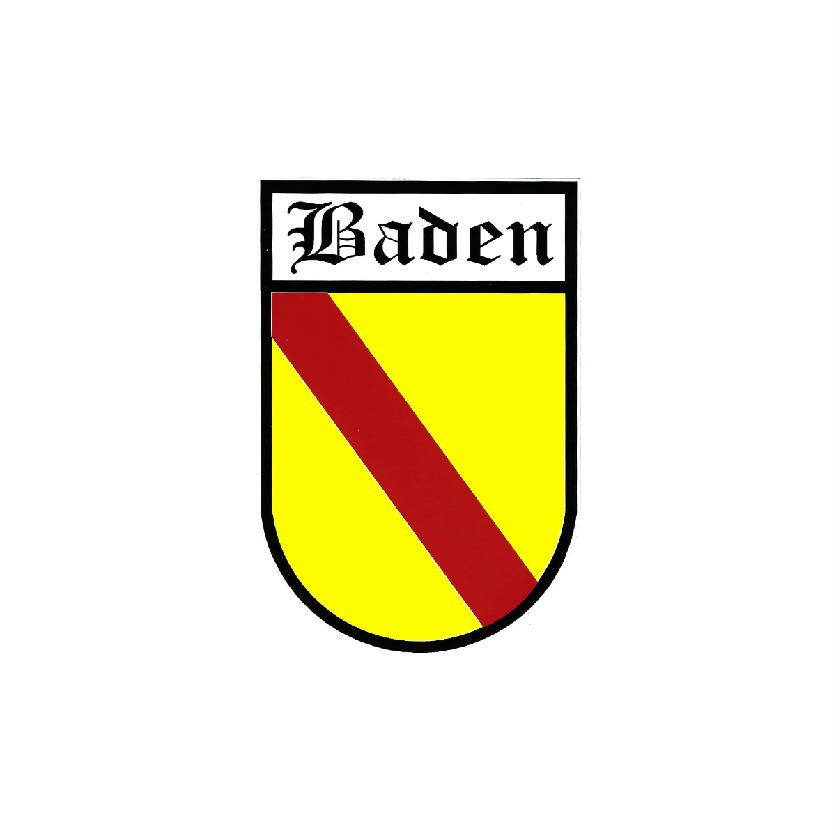 Aufkleber "Baden Wappen" groß