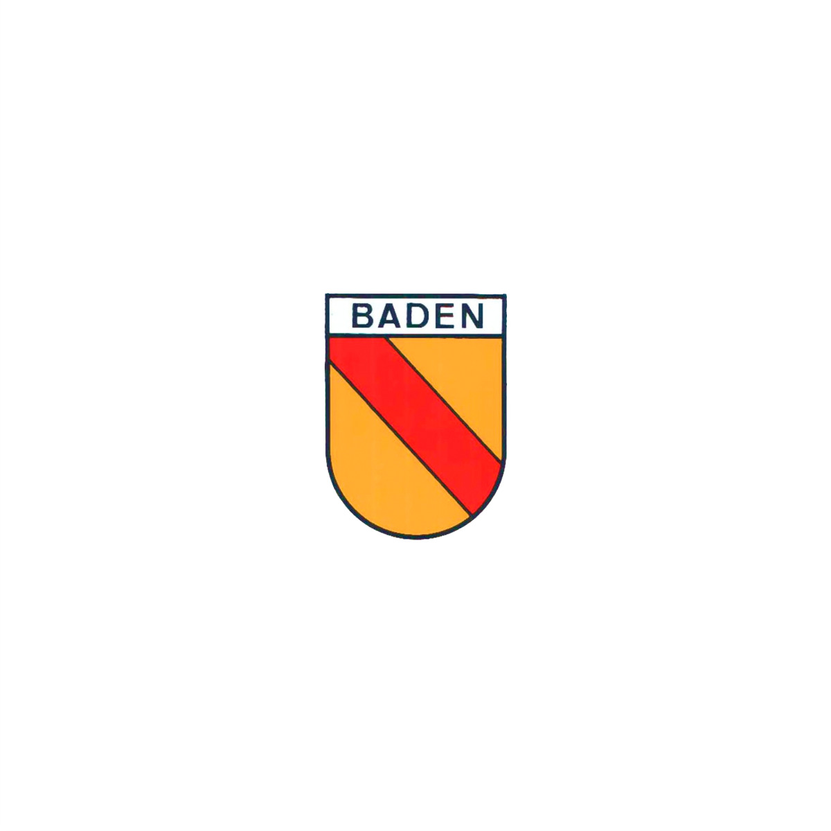 Aufkleber "Baden in Wappenform" (klein)