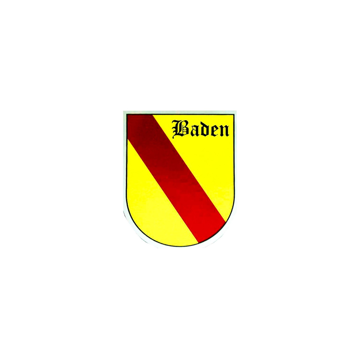 Aufkleber "Baden" (Wappenform)