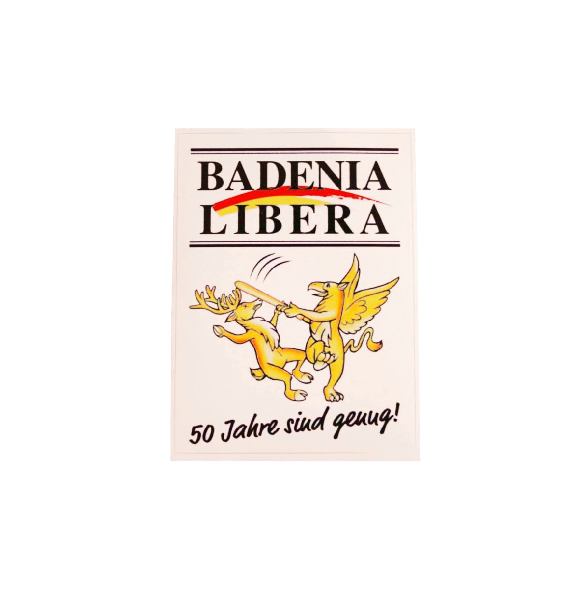 Aufkleber "Badenia Libera"