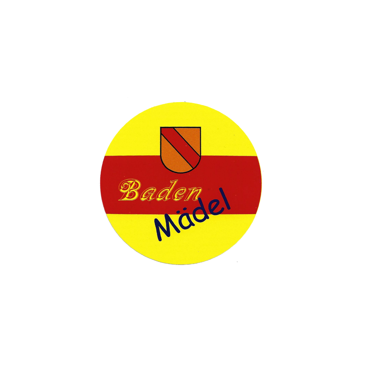 Aufkleber "Baden Mädel" (rund)