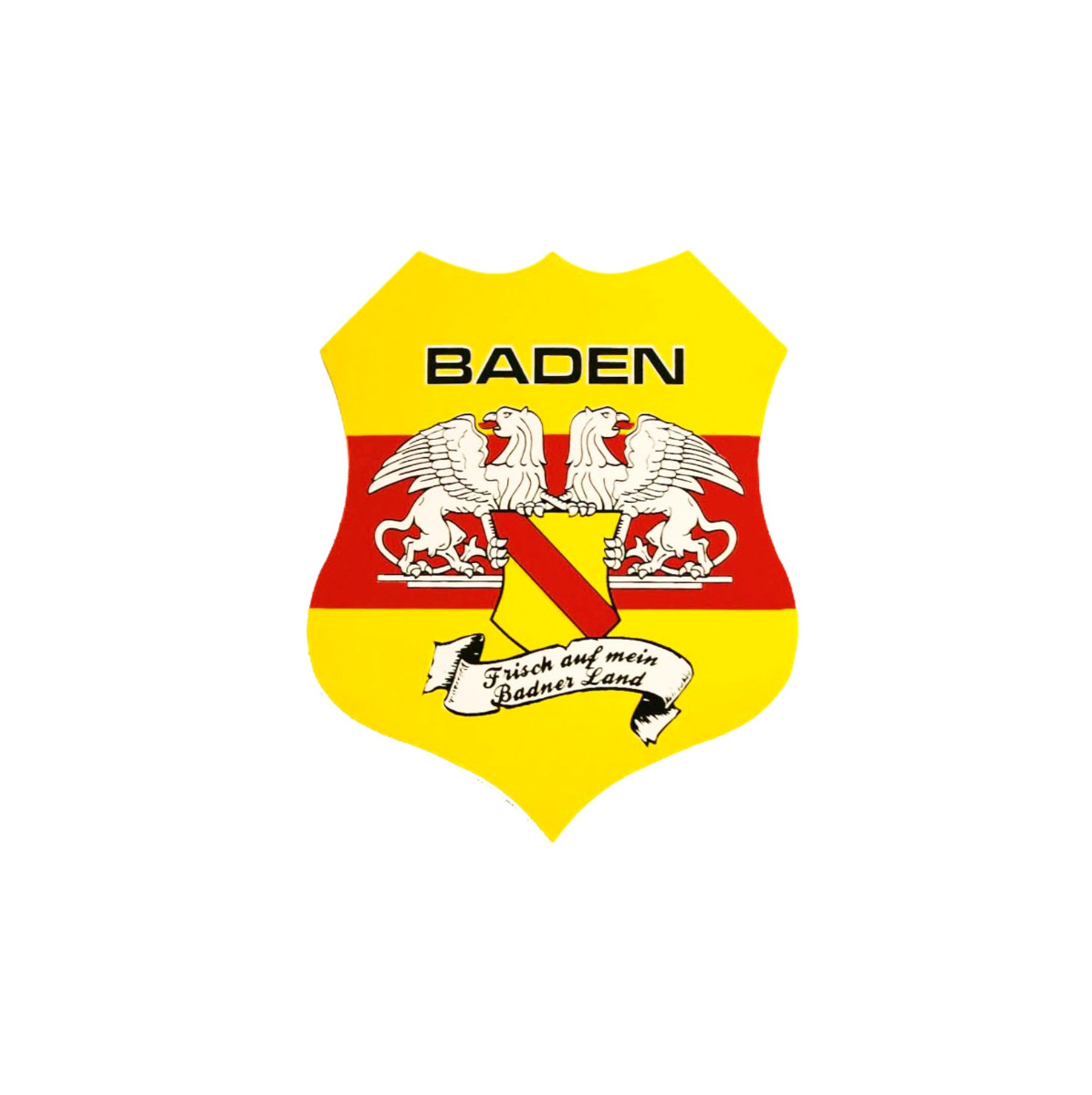 Aufkleber "Baden - Frisch auf mein Badnerland"