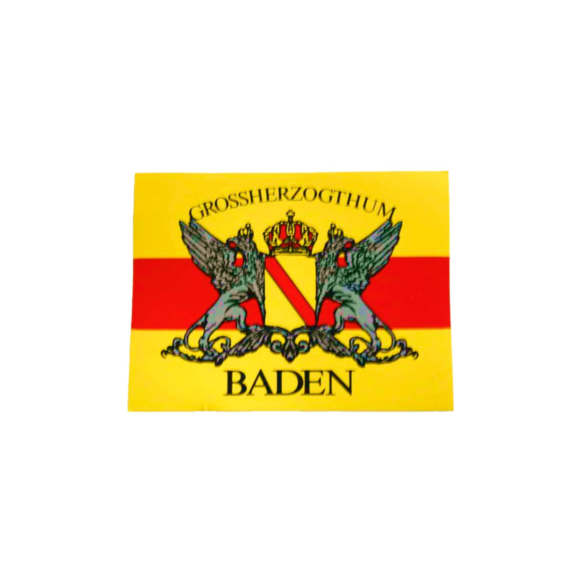 Aufkleber "Grossherzogthum Baden" (eckig)