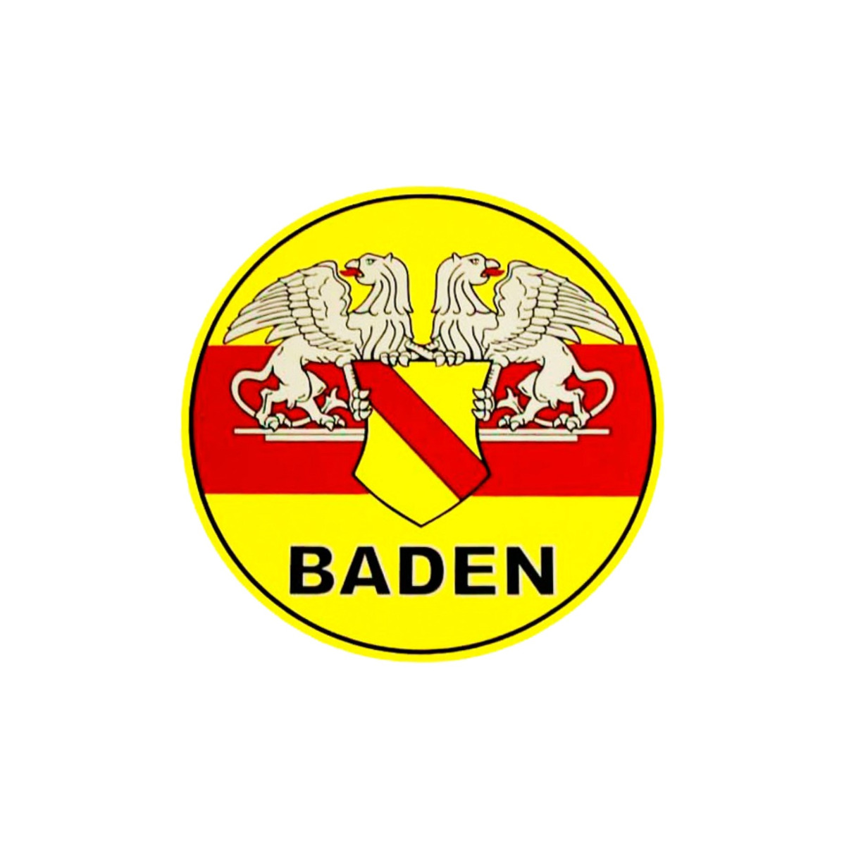 Aufkleber "Republik Baden" (rund)