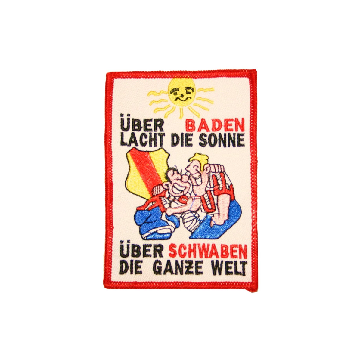 Aufnäher "Über Baden lacht die Sonne..." (eckig) 