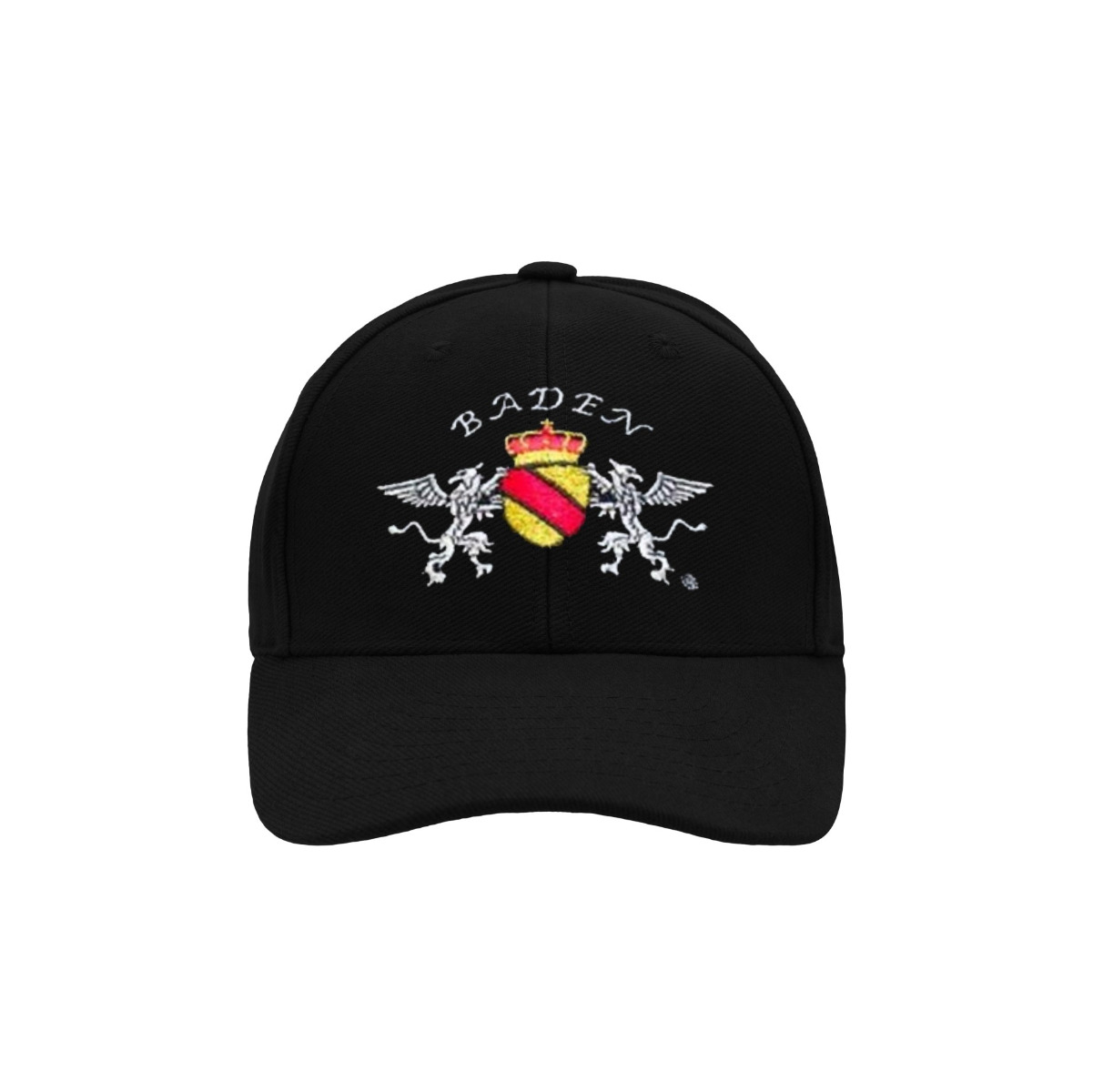 Base-Cap "Baden" mit Lurex-Stickerei (schwarz)