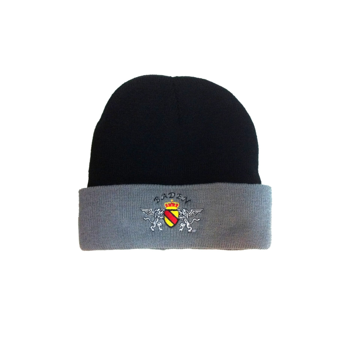 Wollmütze "Baden" schwarz/grau (Greifen) 