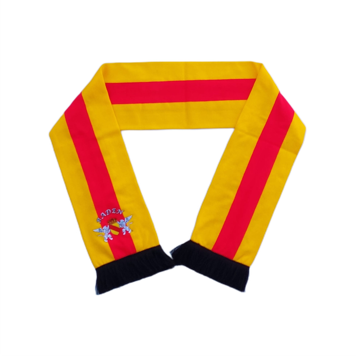 Bestickter Balkenschal "Baden" (gelb)