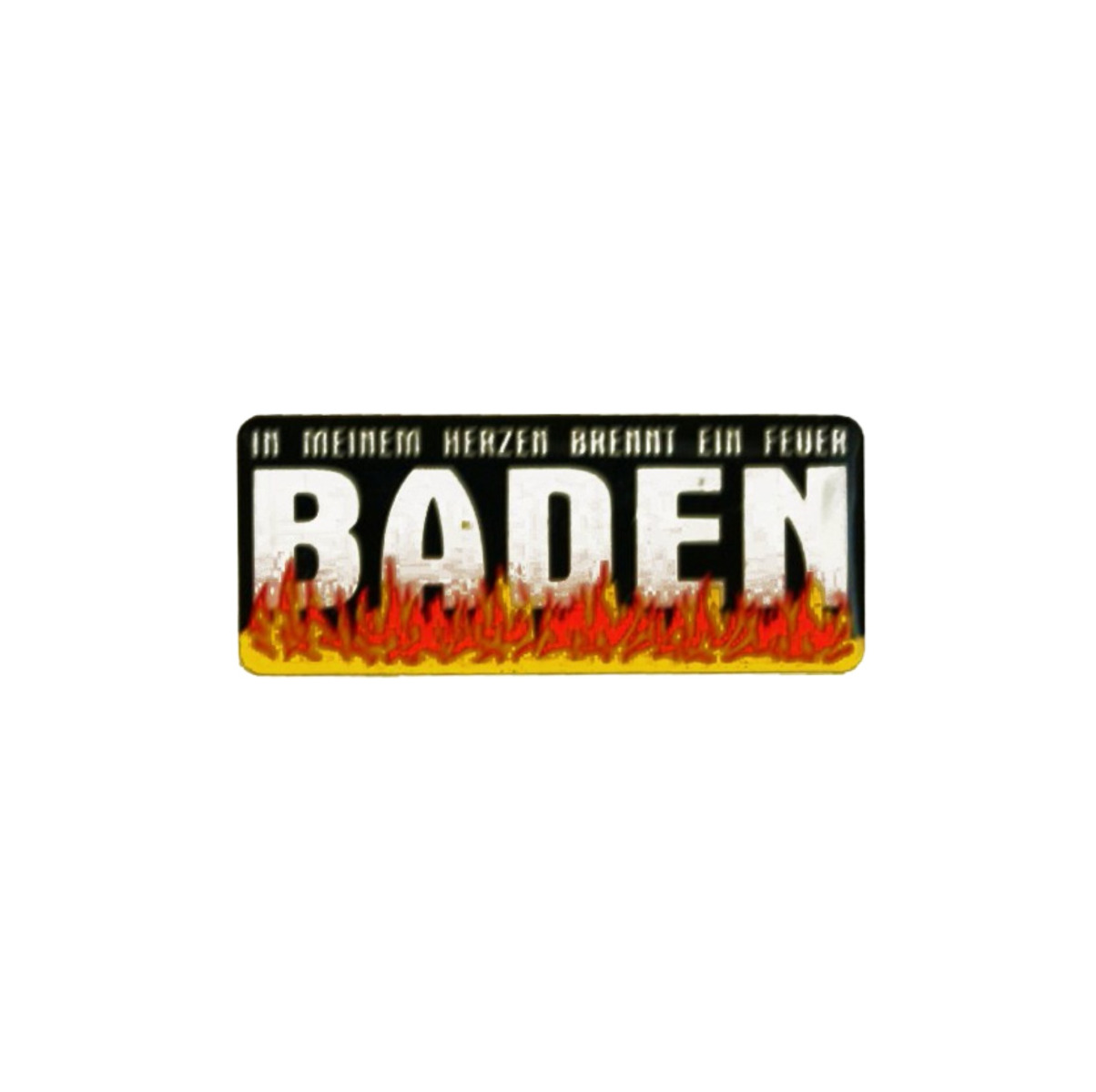 Pin "In meinem Herzen brennt ein Feuer" (groß)