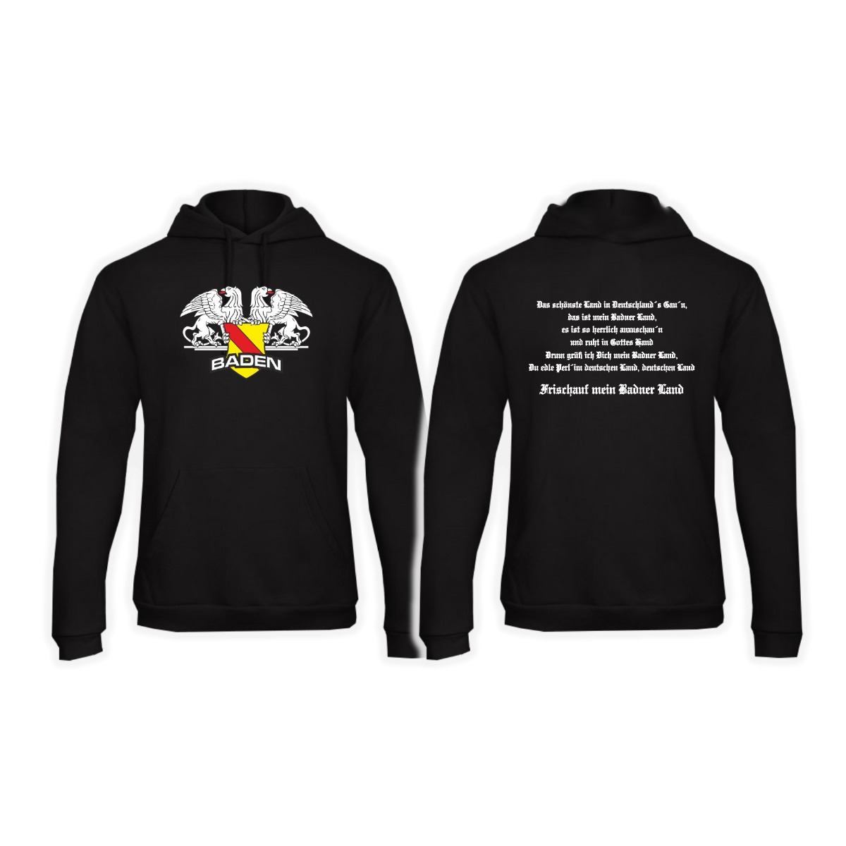 Kapuzen Sweat-Shirt "Republik Baden - Badnerlied"