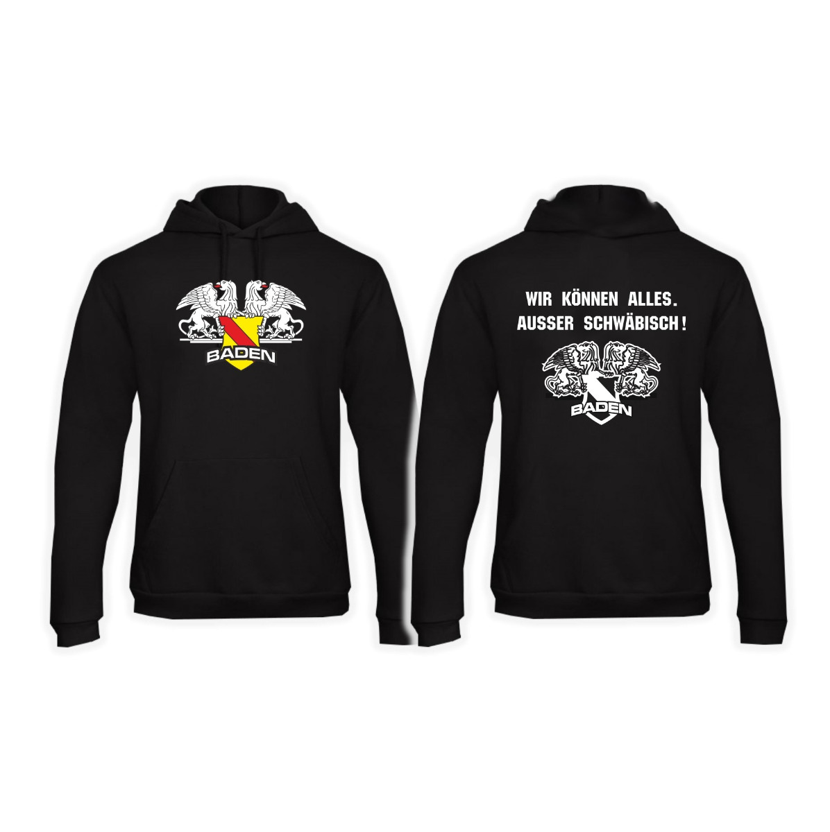 Kapuzen Sweat-Shirt "Republik Baden - Wir können Alles. Außer schwäbisch"