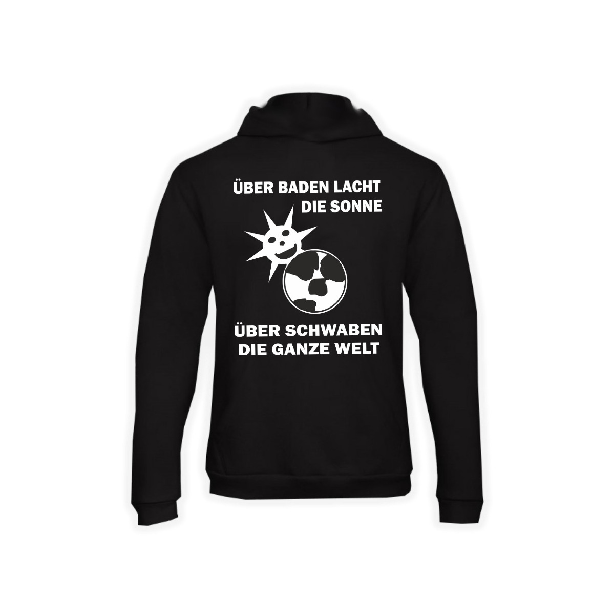 Kapuzen Sweat-Shirt "Baden - Über Baden lacht die Sonne"