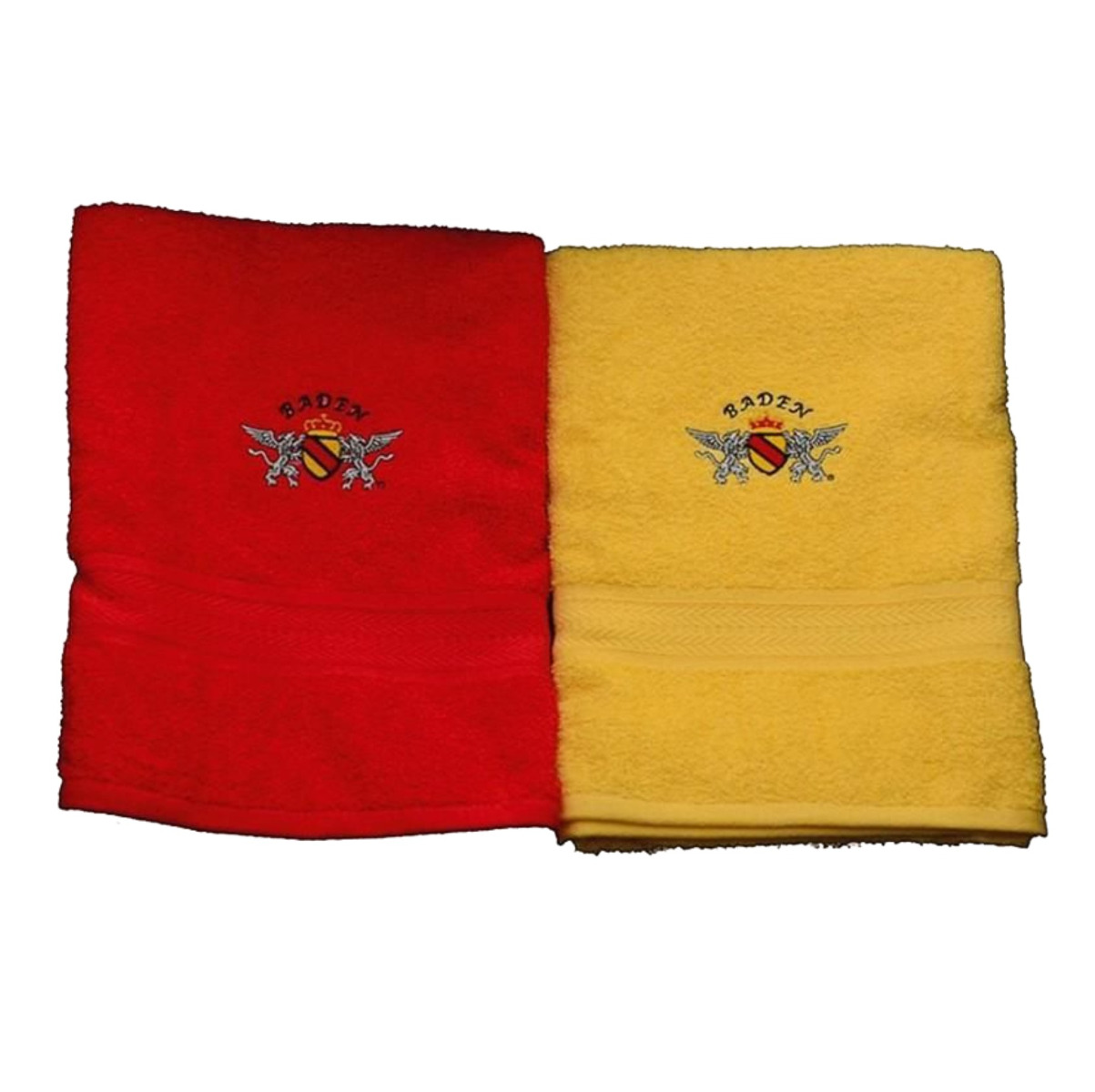 Duschtuch "Baden" rot ODER gelb