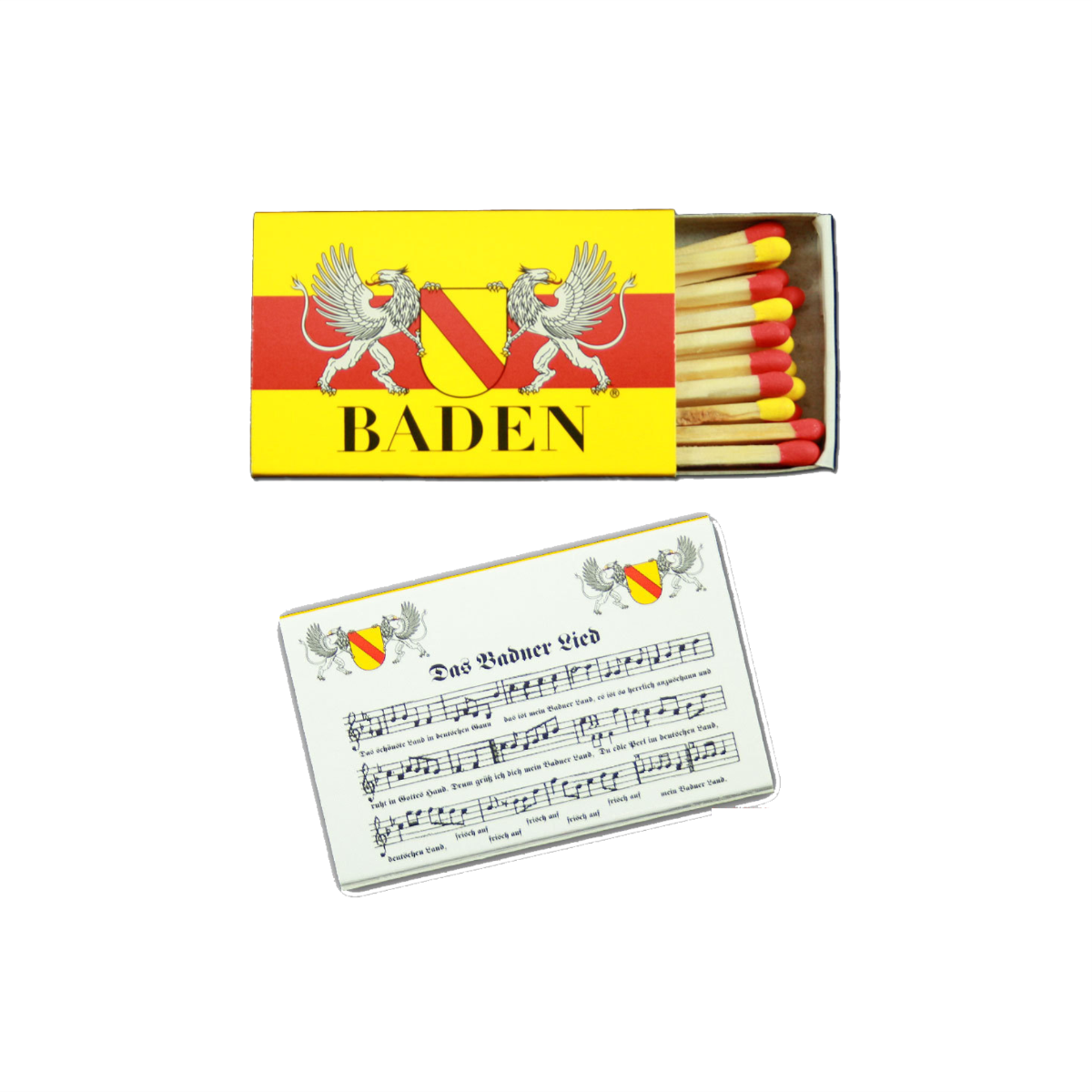 Streichholzschachtel "Baden"