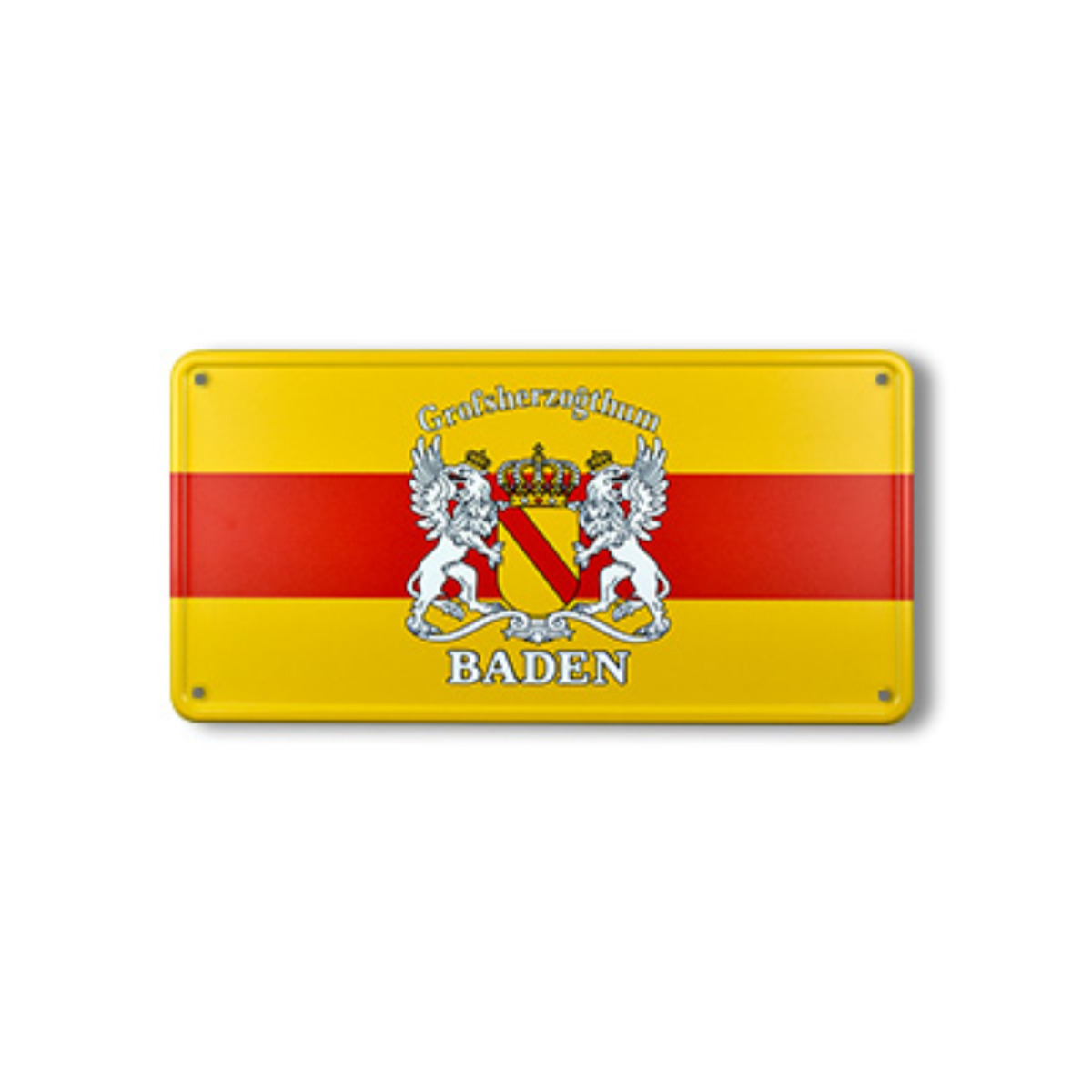 Blechschild "GHZ Baden" rechteckig