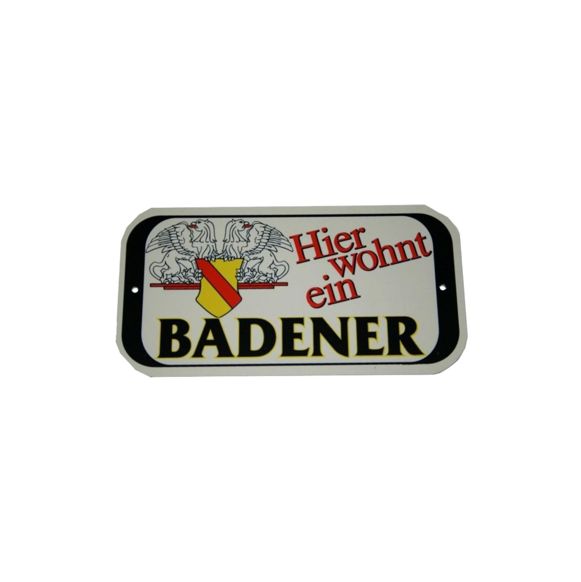 Türschild "Hier wohnt ein Badener"