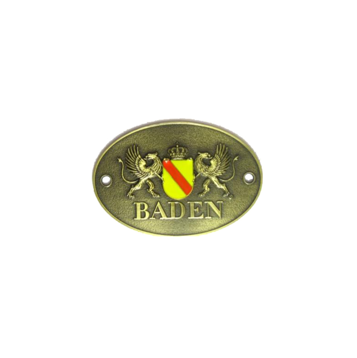 Türschild "Baden" oval