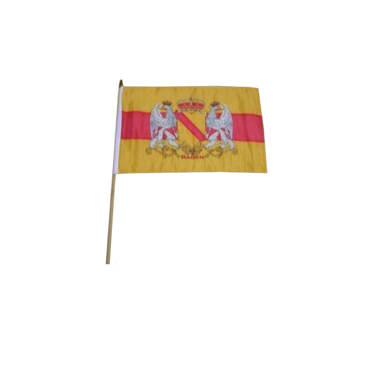 Stockflagge "Großherzogtum Baden" (edler Stoff)  