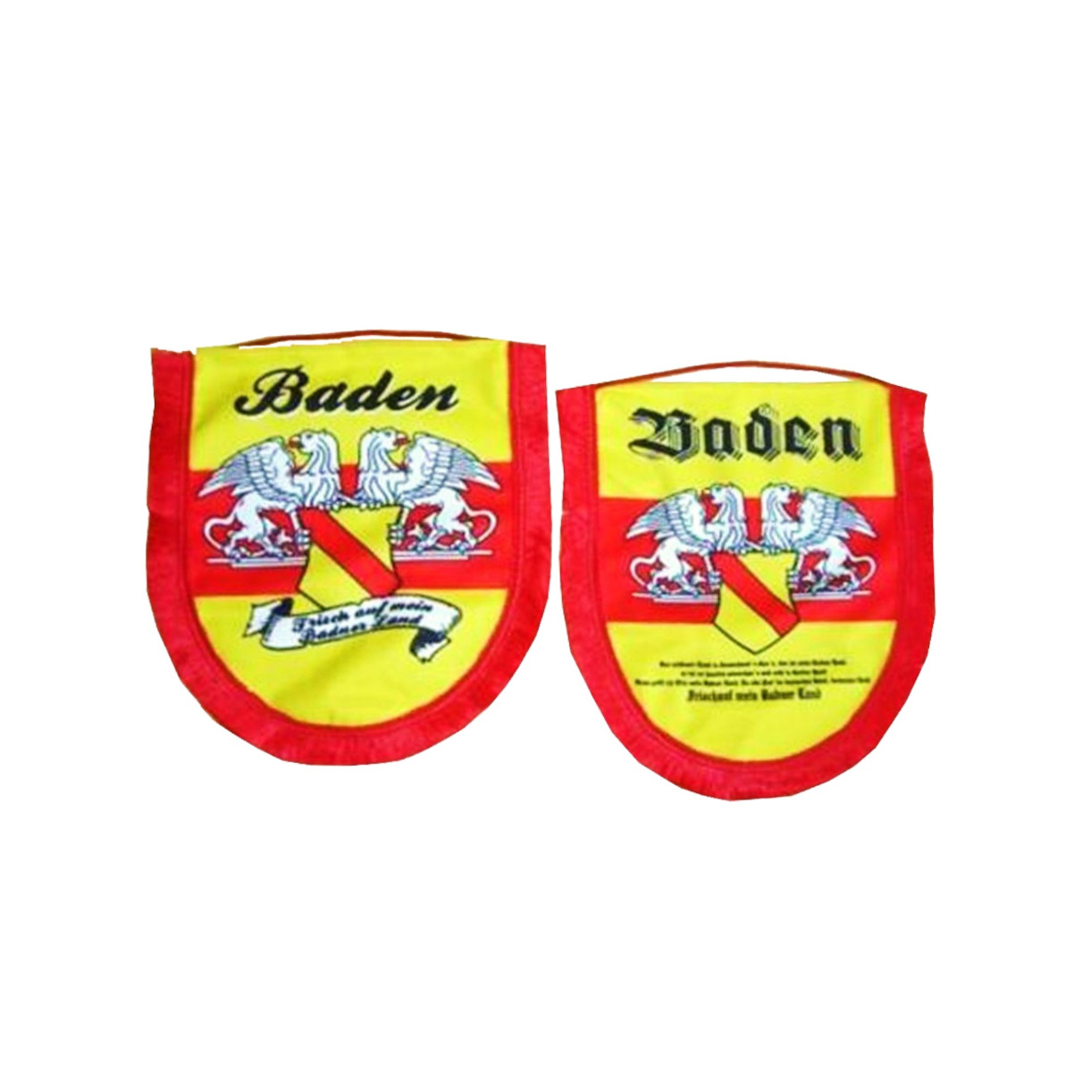 Wappenwimpel "Baden - Frisch auf mein Badnerland"